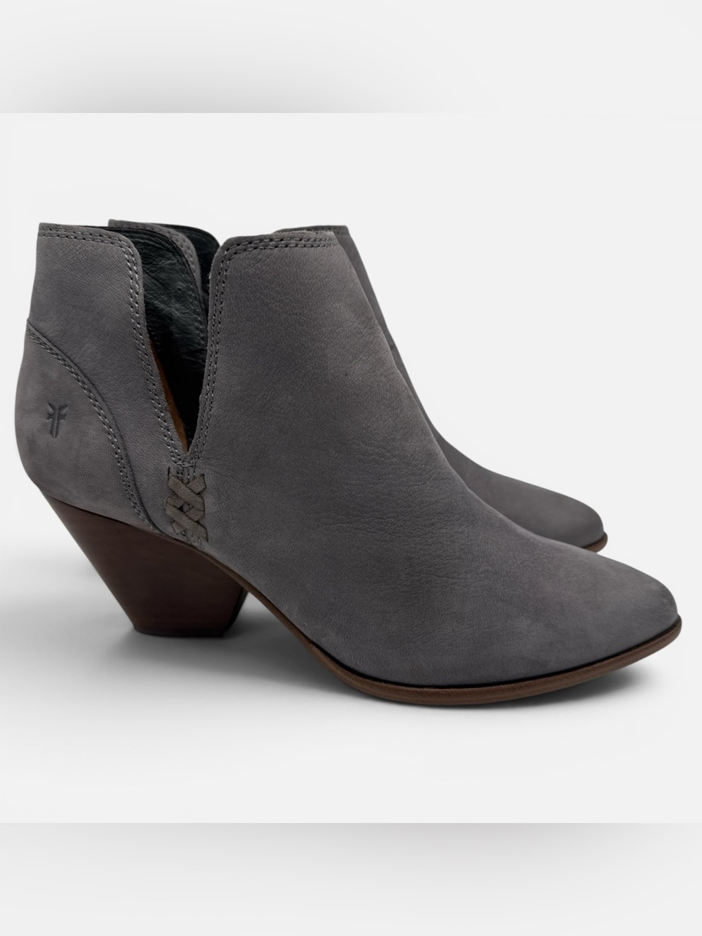 Frye Chelsea Reina Cut Out Bootie Ankle Boots Taupe Gray Women’s Size 7.5 M